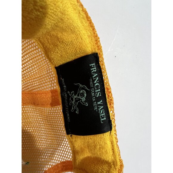 Francis Yasel Mesh Snapback Hat in Yellow - Picture 4 of 4
